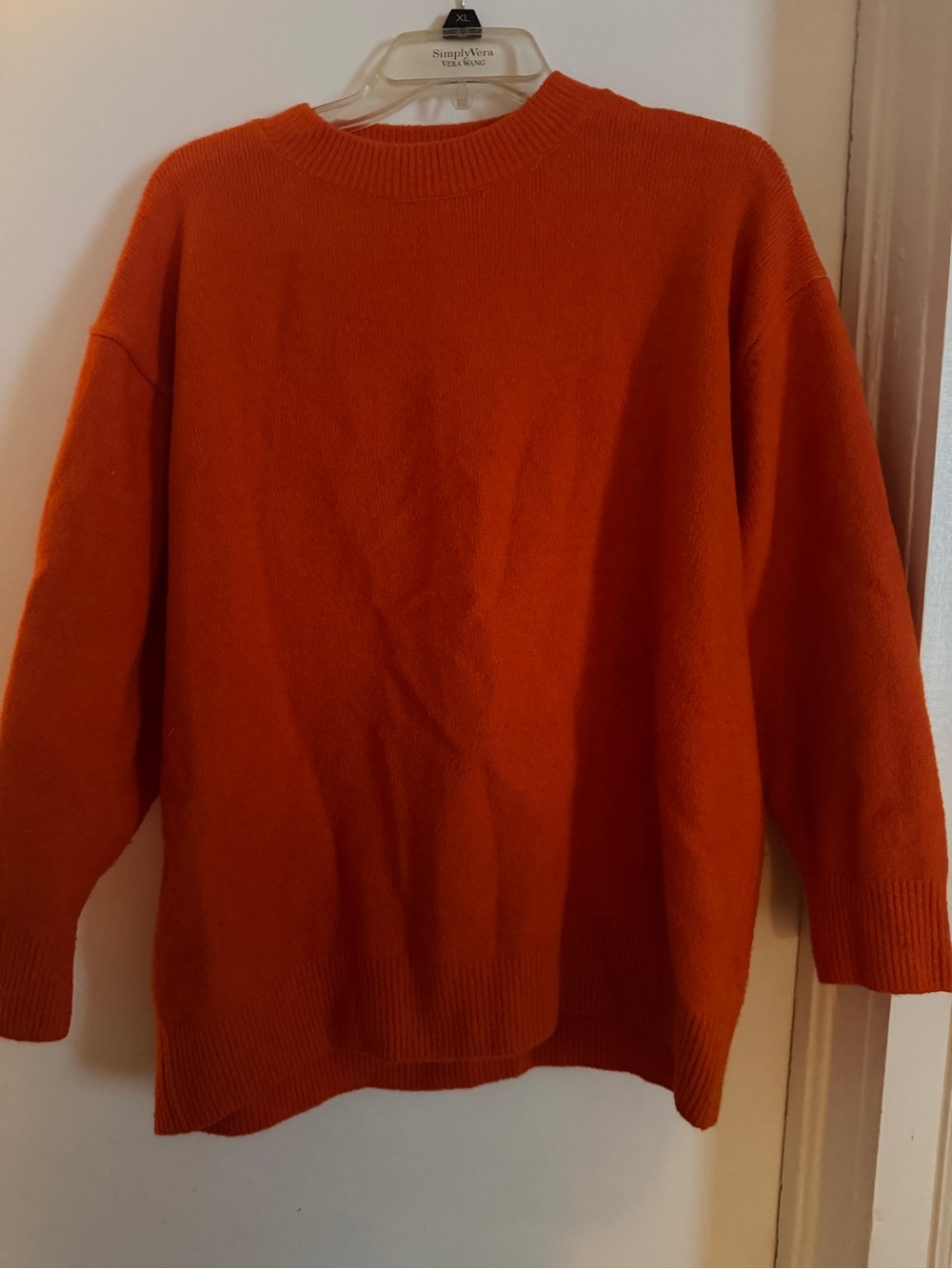 Zara Orange Crewneck Sweater